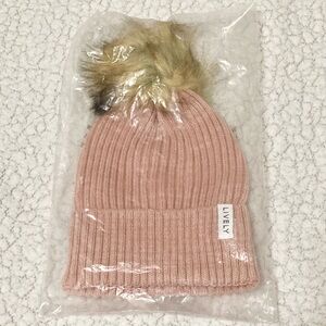 Brand New Limited Edition Winter Lively Cozy Blush Beanie with Pompom